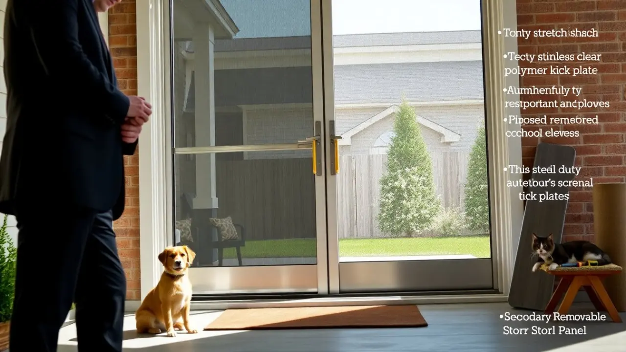 pet proof screen door