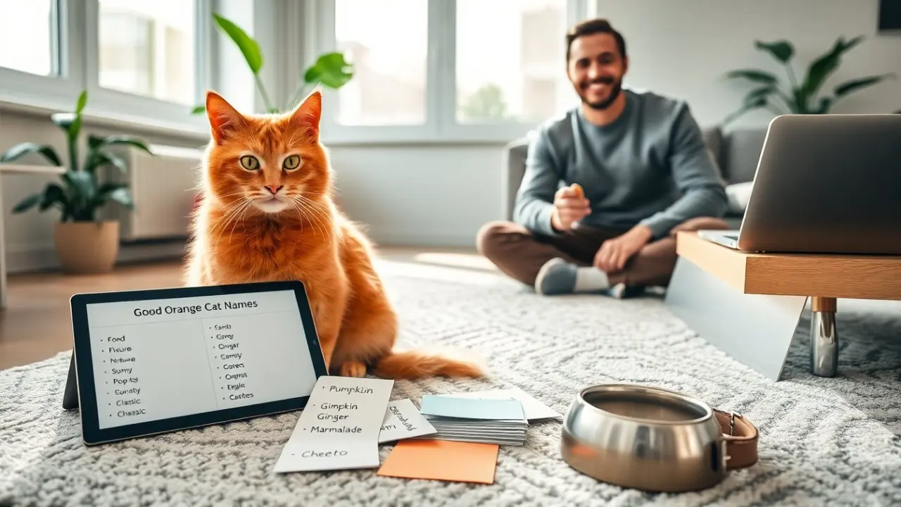 good orange cat names